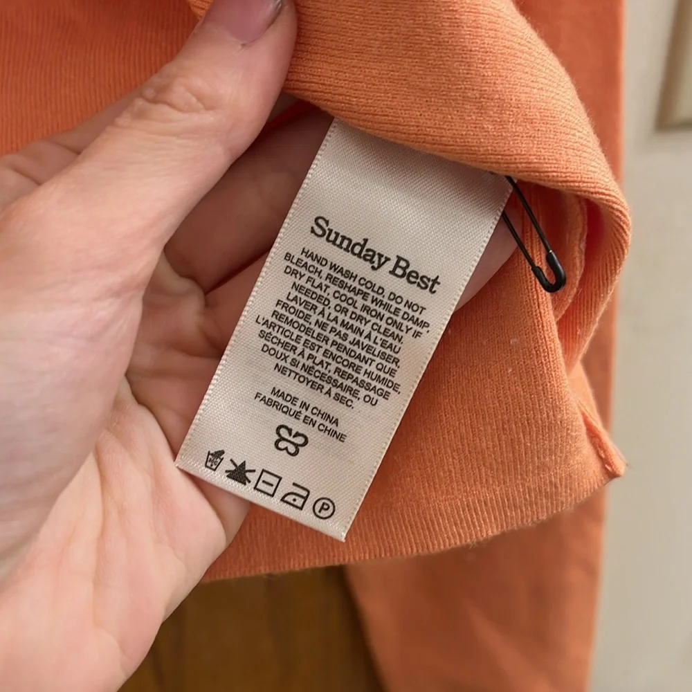 Aritzia Sunday Best Samantha Cardigan in Sunny Apricot - Picture 8 of 11